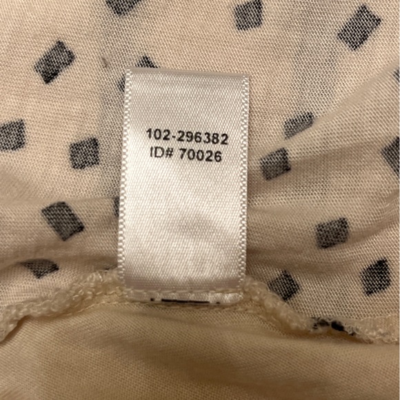 LOFT White Sheer Tank with Black Stripes- Size XXSP - Picture 7 of 7